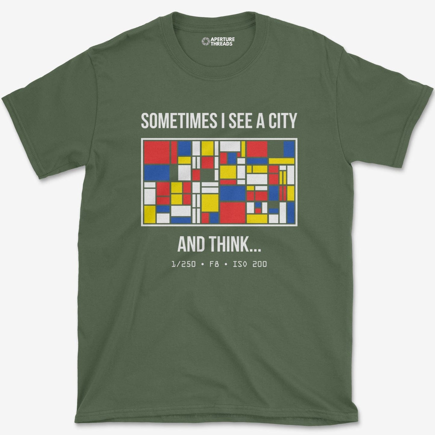 T-Shirt Military Green / S See A City T-Shirt