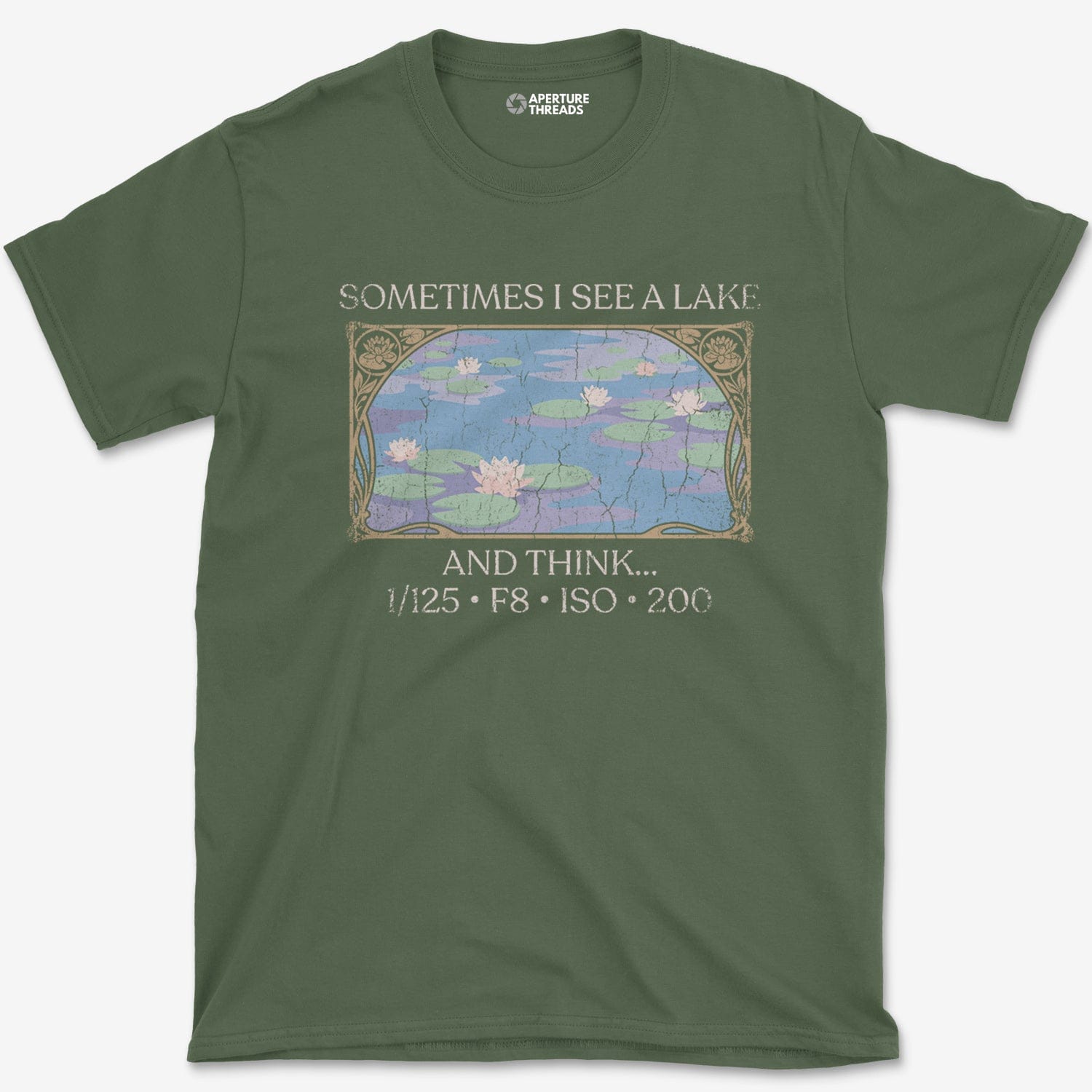 T-Shirt Military Green / S See A Lake T-Shirt