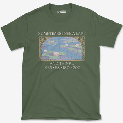 T-Shirt Military Green / S See A Lake T-Shirt