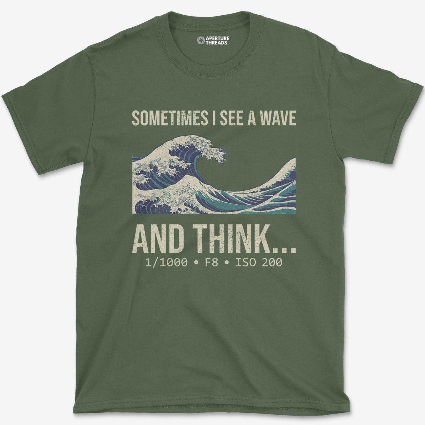 T-Shirt Military Green / S See A Wave T-Shirt