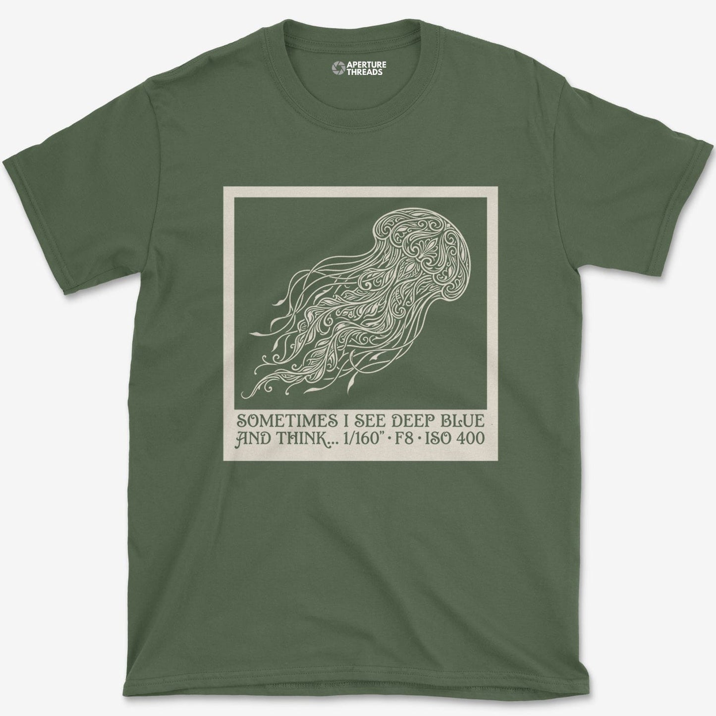 T-Shirt Military Green / S See Deep Blue T-Shirt