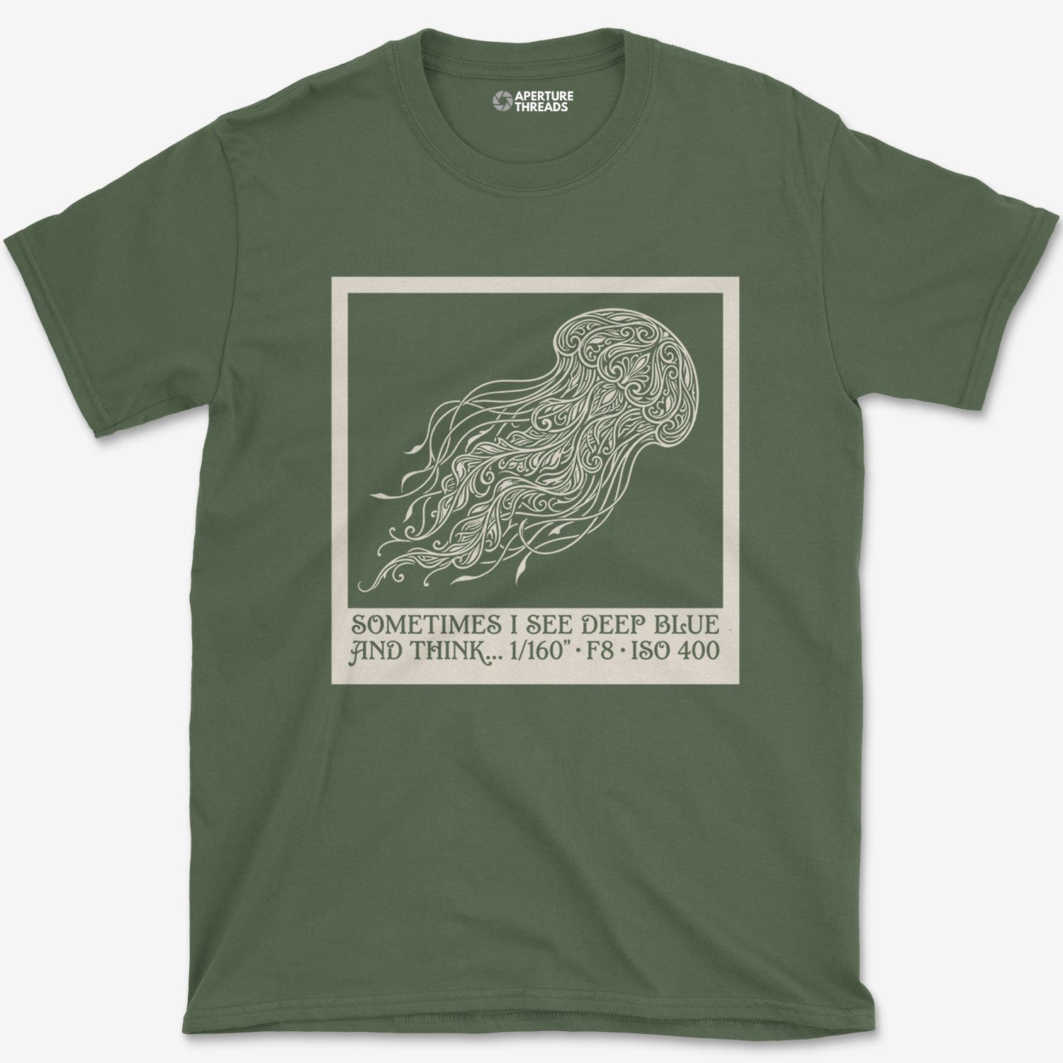 T-Shirt Military Green / S See Deep Blue T-Shirt