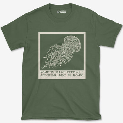 T-Shirt Military Green / S See Deep Blue T-Shirt