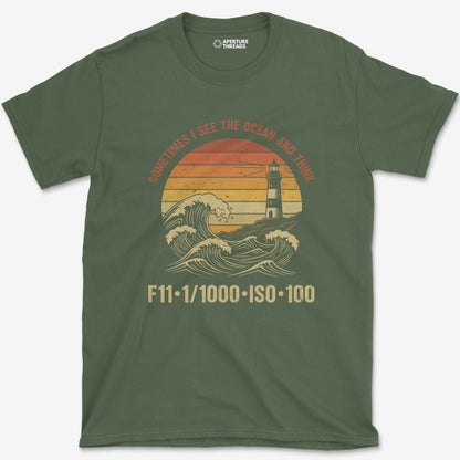 T-Shirt Military Green / S See The Ocean T-Shirt