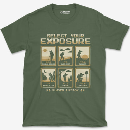 T-Shirt Military Green / S Select Exposure T-Shirt