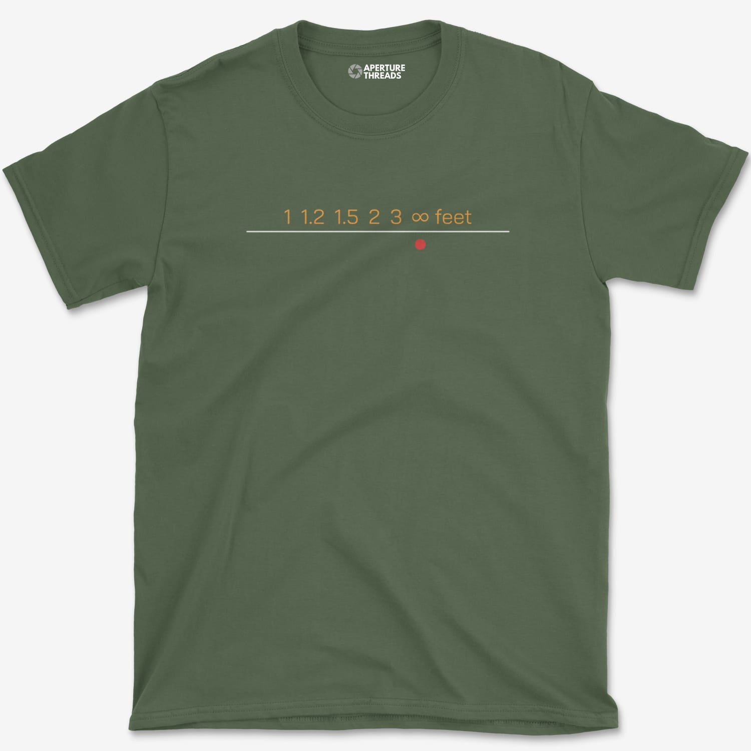 T-Shirt Military Green / S Split Horizon Line T-Shirt