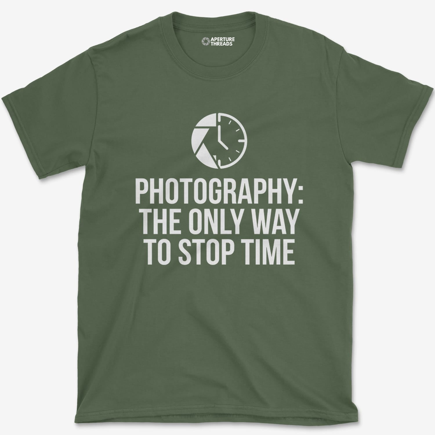 T-Shirt Military Green / S Stop Time T-Shirt