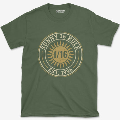 T-Shirt Military Green / S Sunny 16 Badge T-Shirt