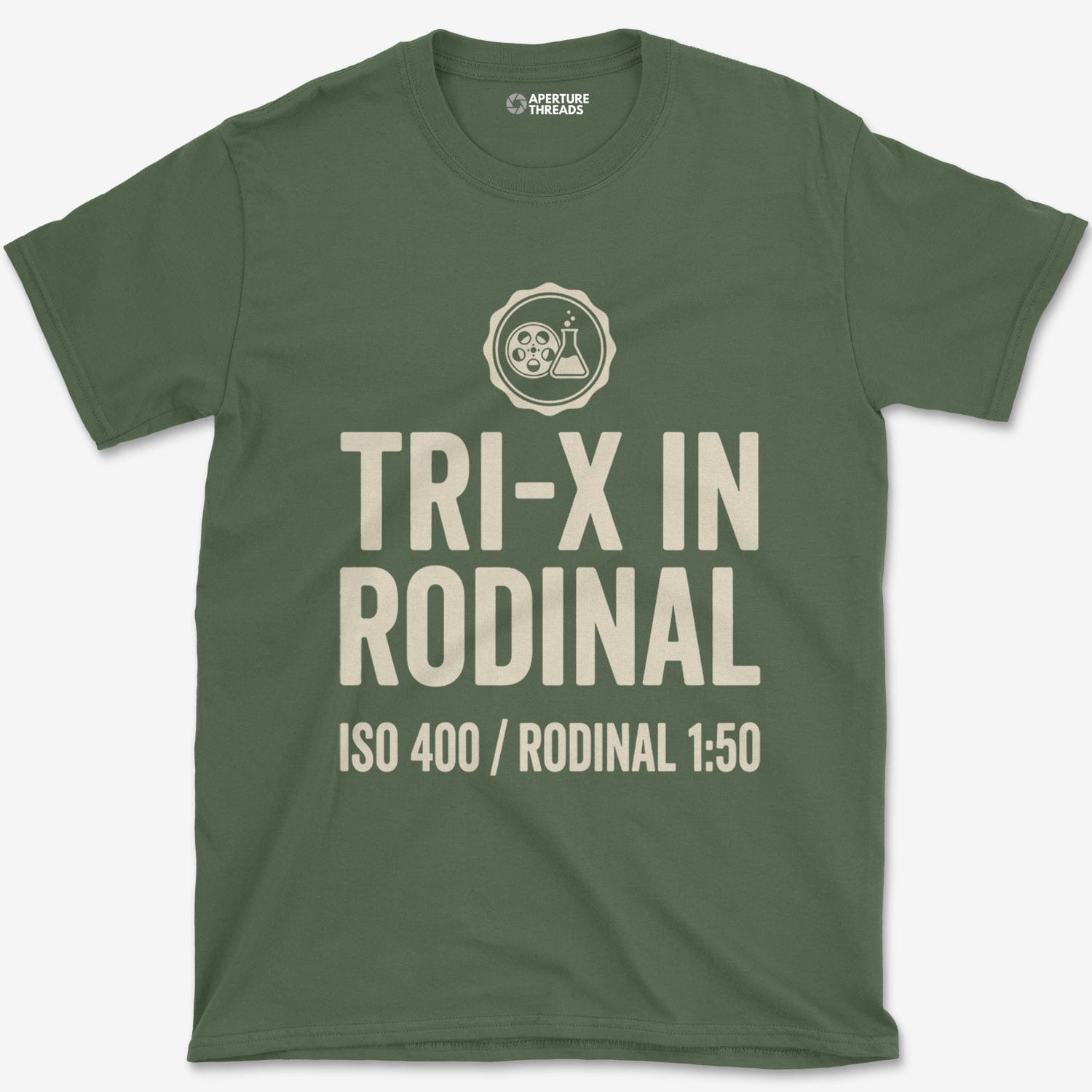 T-Shirt Military Green / S Tri-X in Rodinal T-Shirt