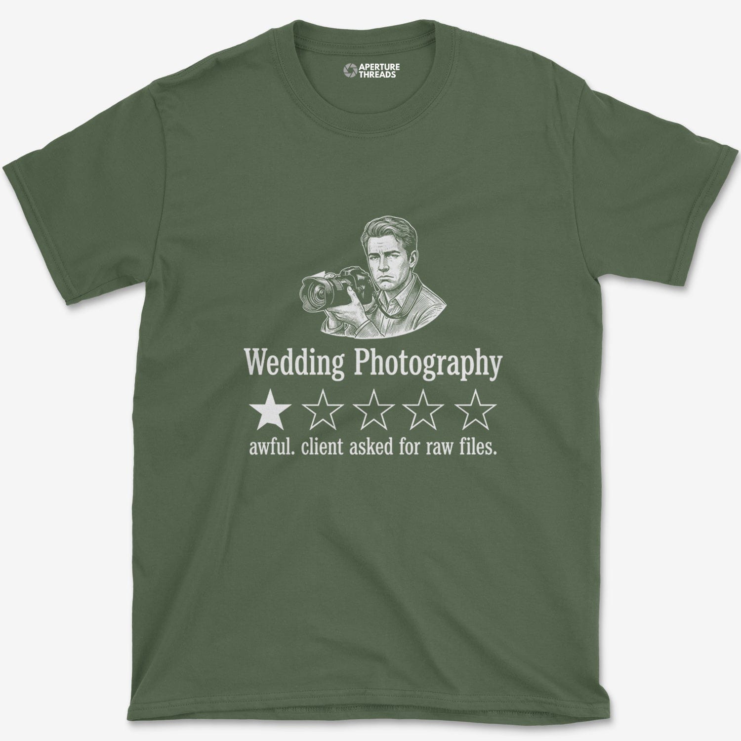 T-Shirt Military Green / S Wedding Photography T-Shirt