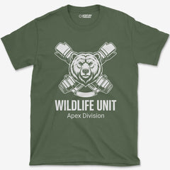 T-Shirt Military Green / S Wildlife Unit Grizzly T-Shirt