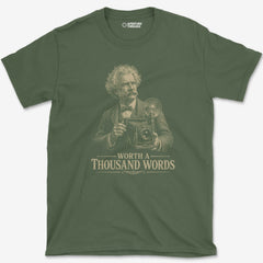 T-Shirt Military Green / S Worth a 1000 Words T-Shirt