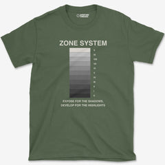 T-Shirt Military Green / S Zone Vertical Scale T-Shirt