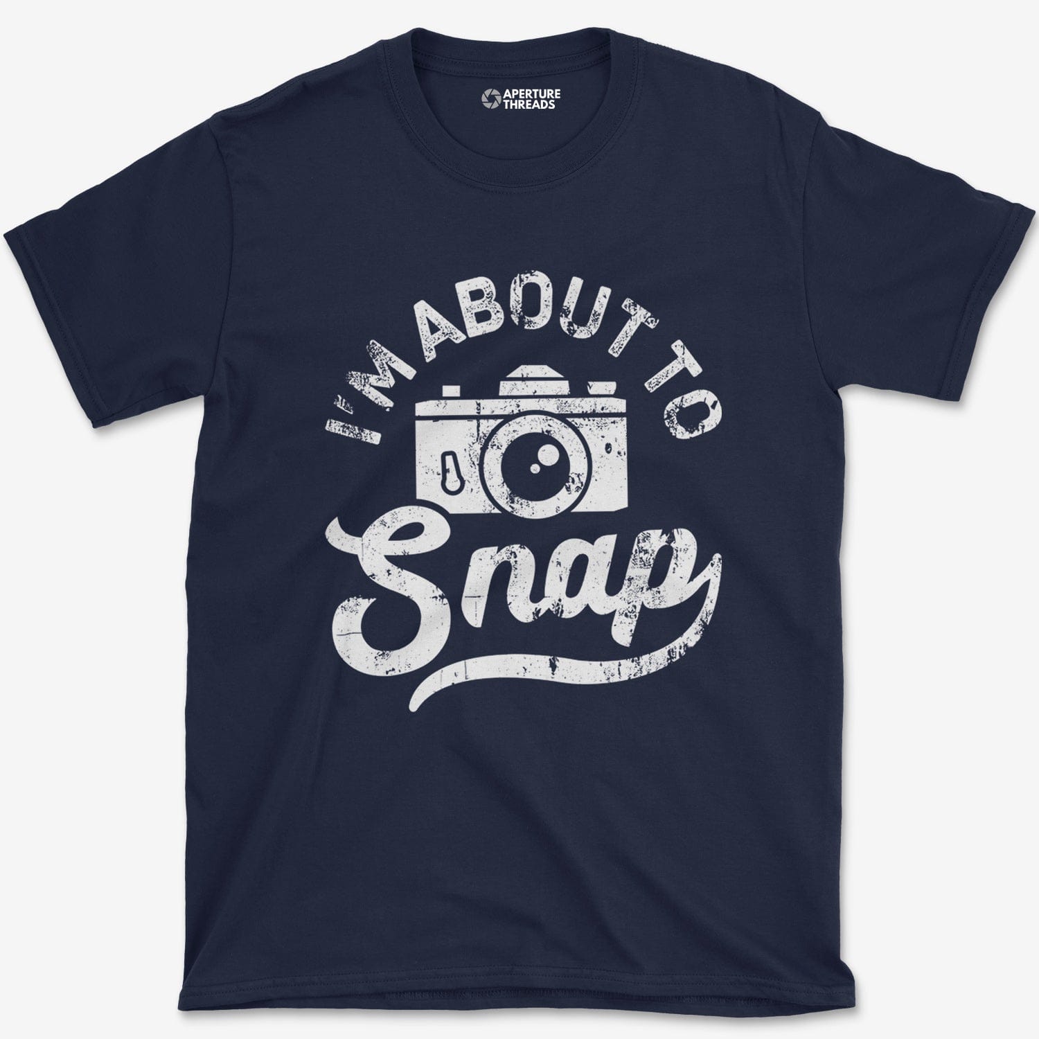 T-Shirt Navy / S About To Snap T-Shirt