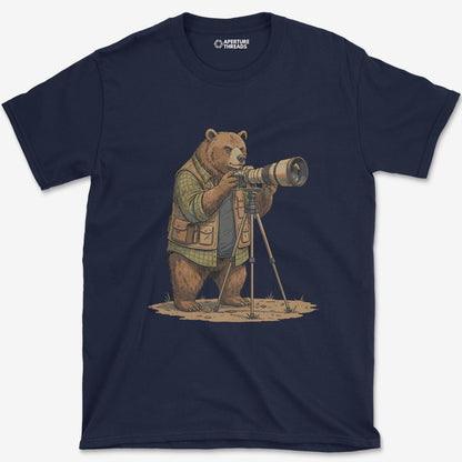 T-Shirt Navy / S Bear Photographer T-Shirt