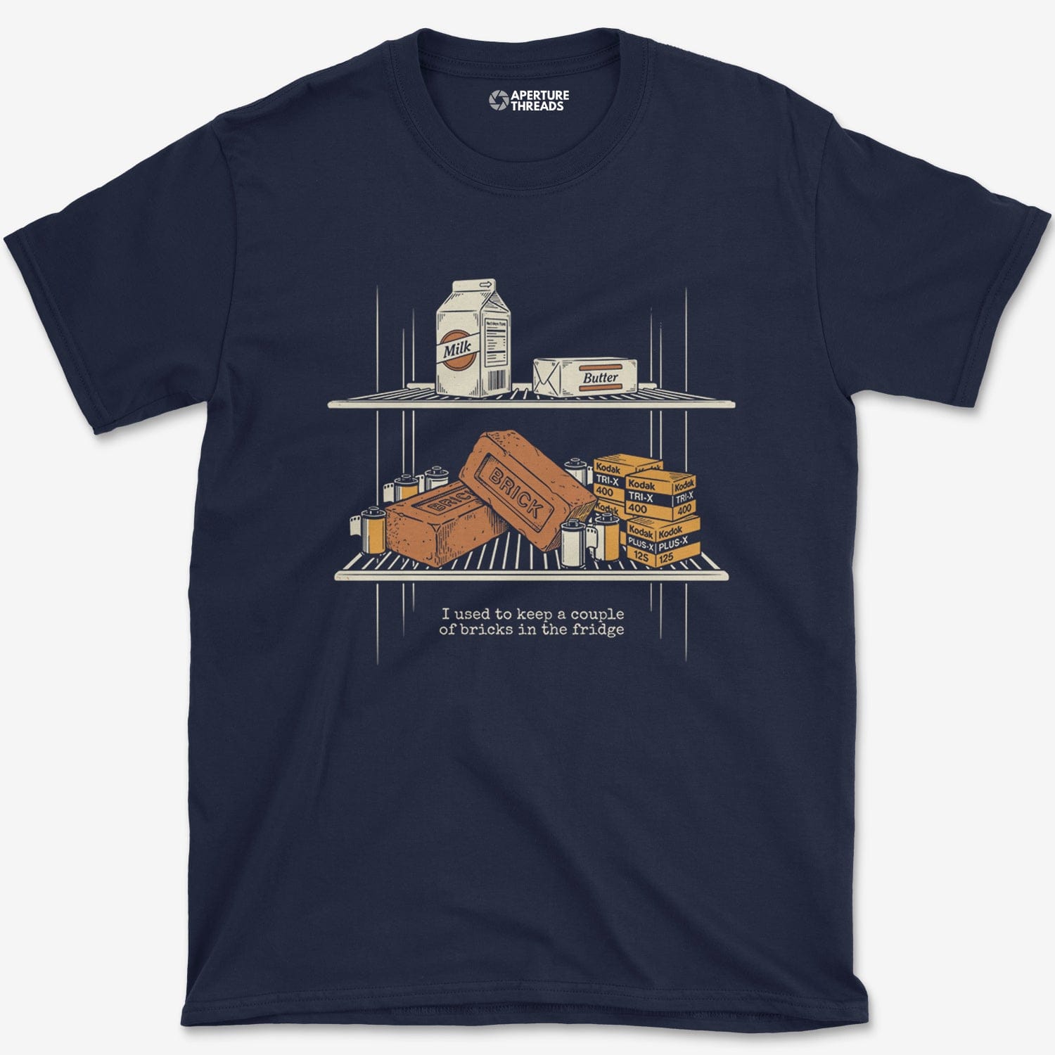 T-Shirt Navy / S Bricks Fridge Gfx T-Shirt