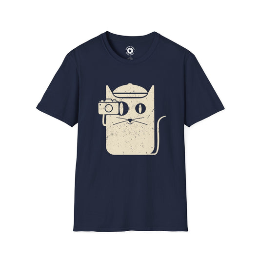 T-Shirt Navy / S Cat Camera T-Shirt