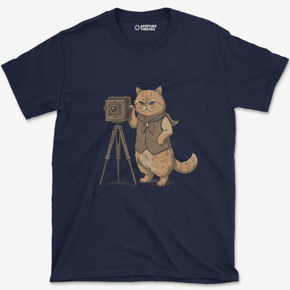 T-Shirt Navy / S Cat Photographer T-Shirt