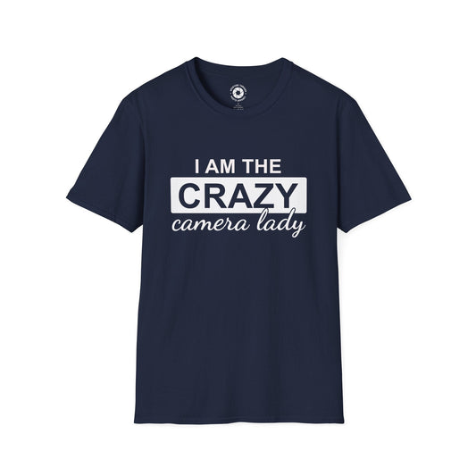 T-Shirt Navy / S Crazy Camera Lady T-Shirt