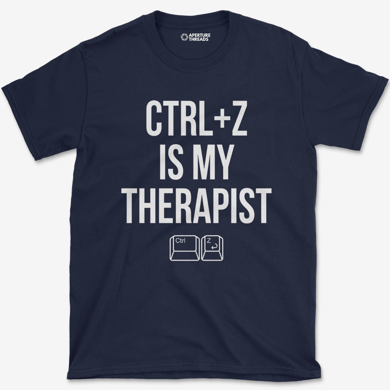 T-Shirt Navy / S CTRL Z Therapist T-Shirt