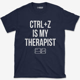 T-Shirt Navy / S CTRL Z Therapist T-Shirt