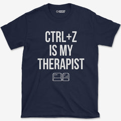 T-Shirt Navy / S CTRL Z Therapist T-Shirt