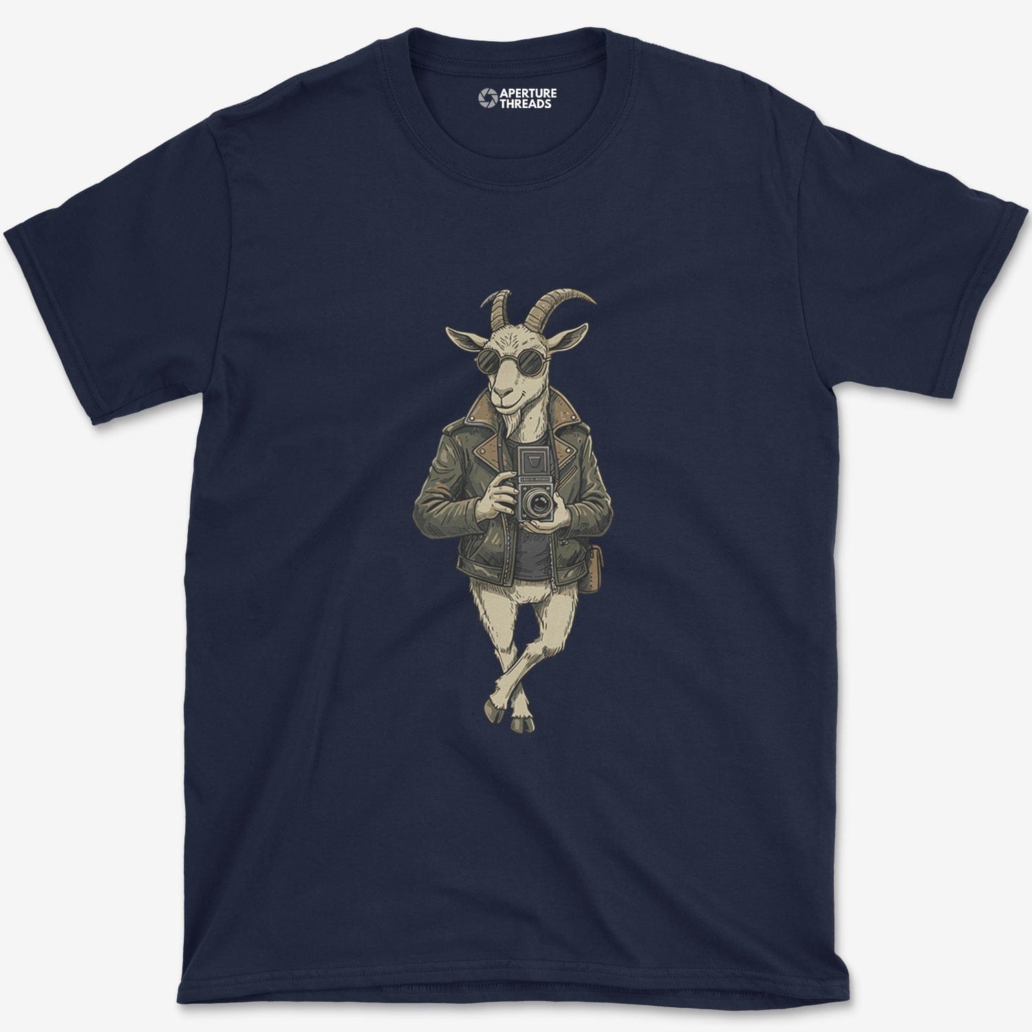 T-Shirt Navy / S Goat Photographer T-Shirt