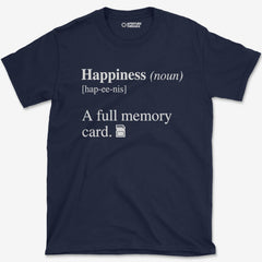 T-Shirt Navy / S Happiness Card T-Shirt