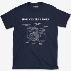 T-Shirt Navy / S How Cameras Work T-Shirt