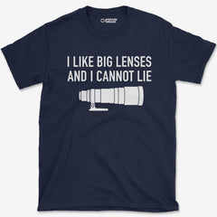 T-Shirt Navy / S I Like Big Lenses T-Shirt