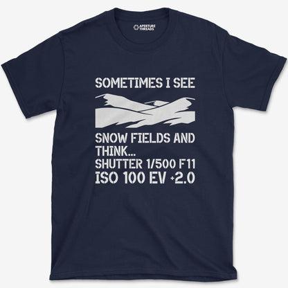 T-Shirt Navy / S I See Snow T-Shirt