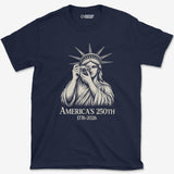 T-Shirt Navy / S Lady Liberty 250th T-Shirt
