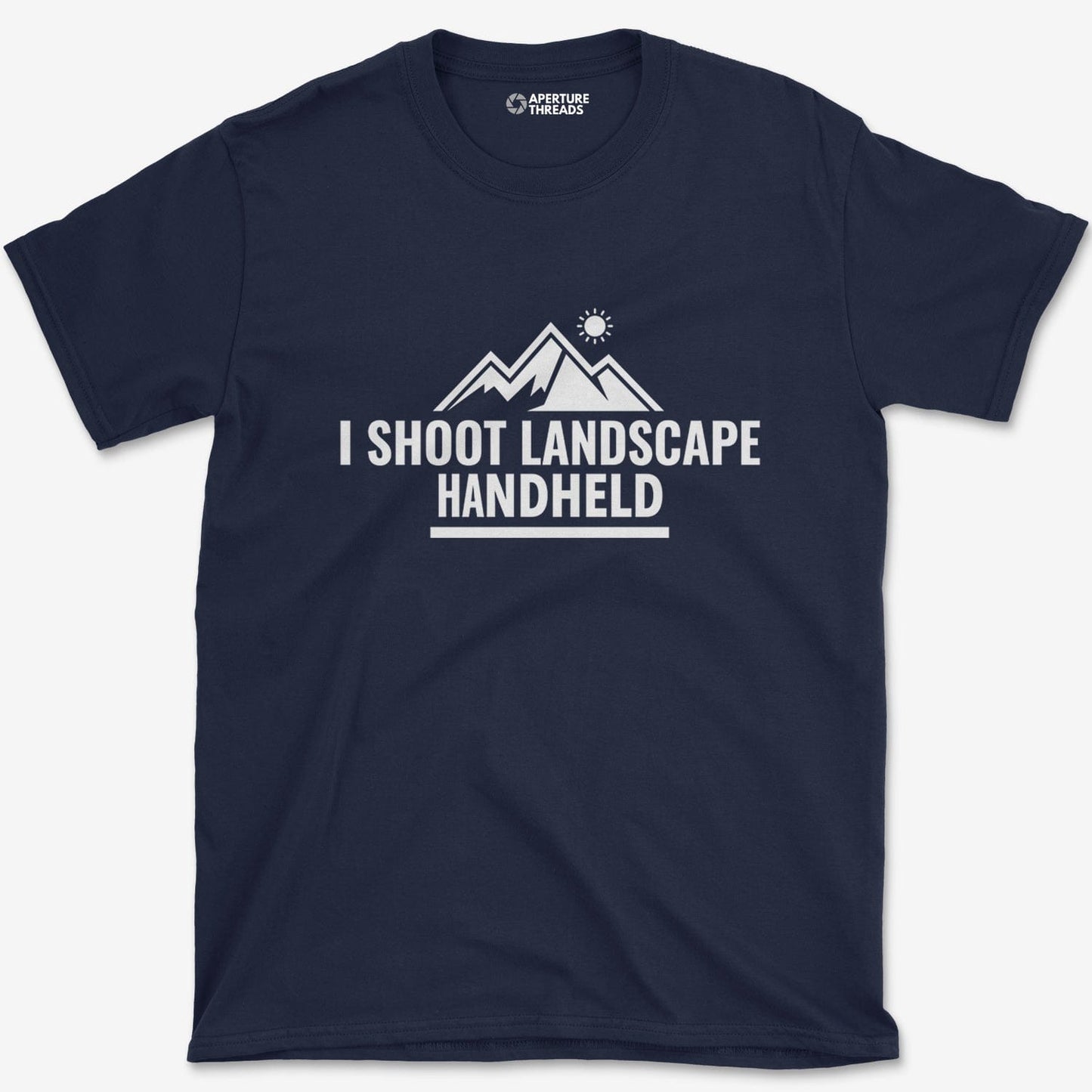 T-Shirt Navy / S Landscape Handheld T-shirt