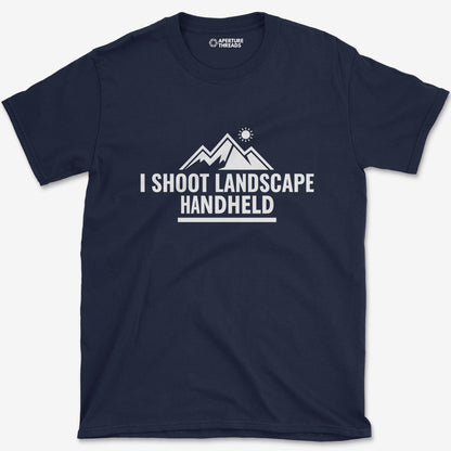 T-Shirt Navy / S Landscape Handheld T-shirt