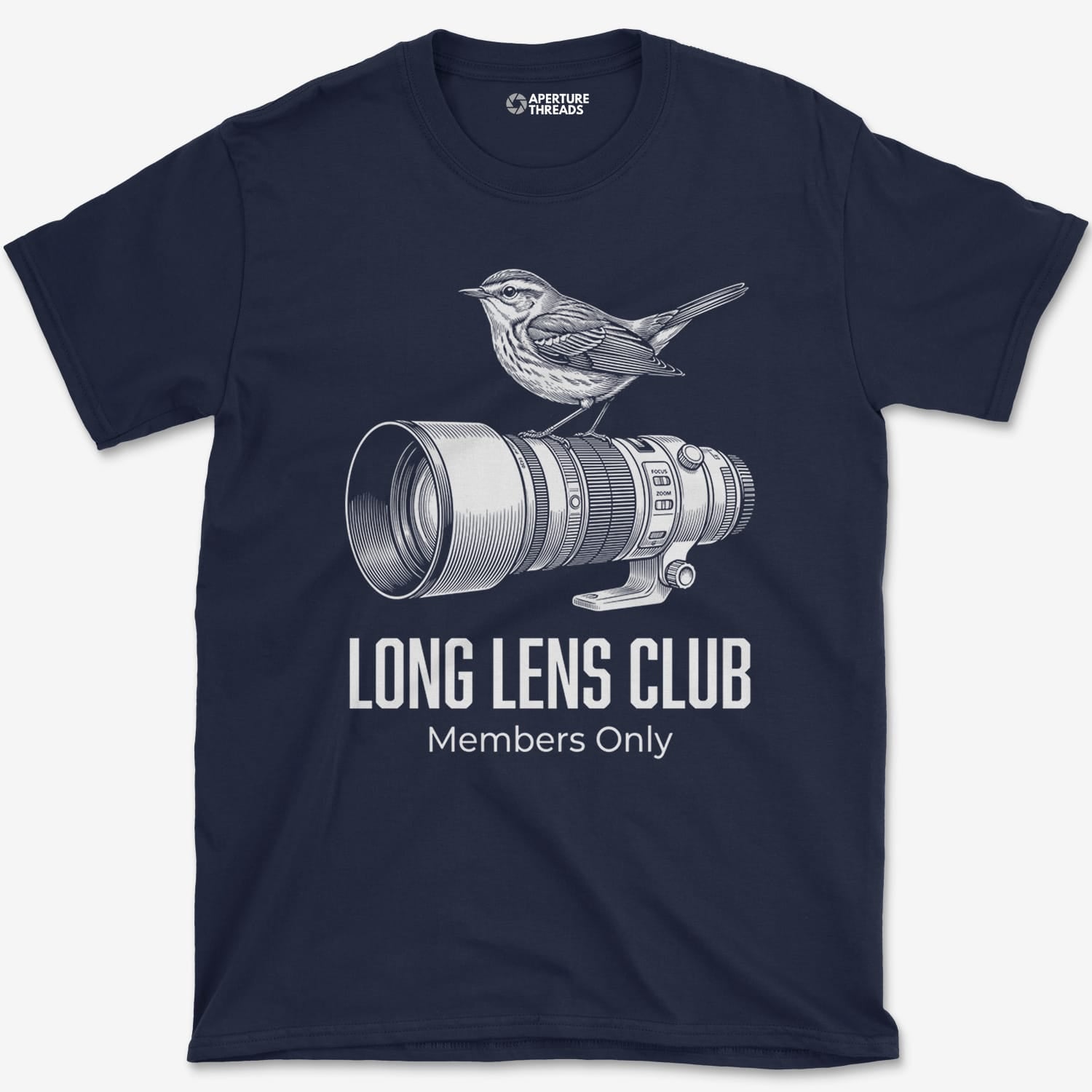 T-Shirt Navy / S Long Lens Warbler T-Shirt