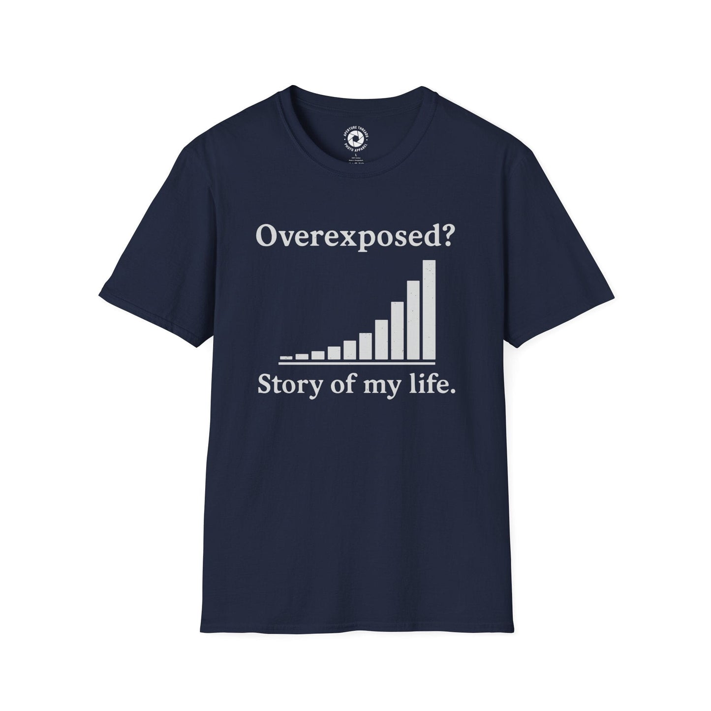 T-Shirt Navy / S Overexposed Histogram T-Shirt