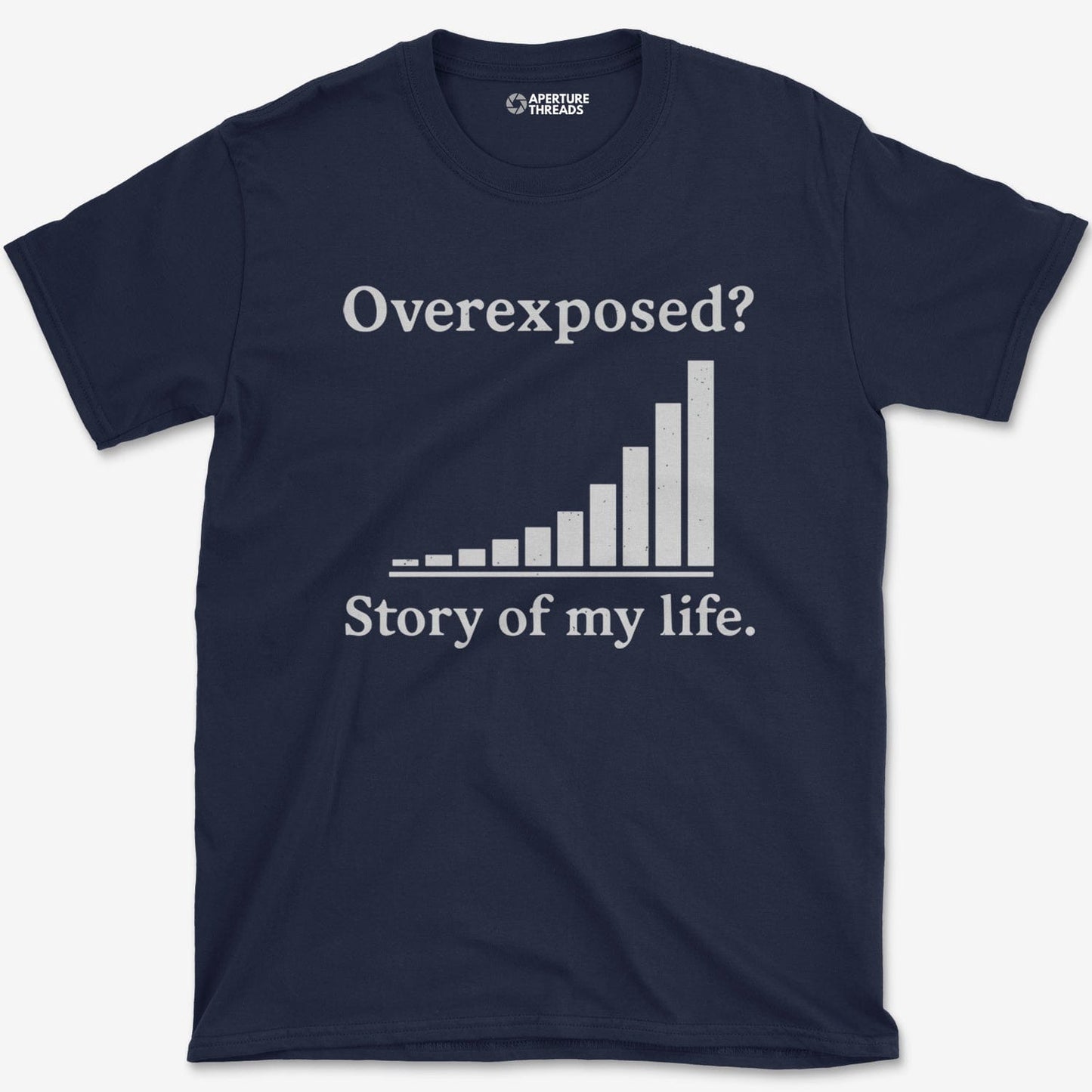T-Shirt Navy / S Overexposed Histogram T-Shirt