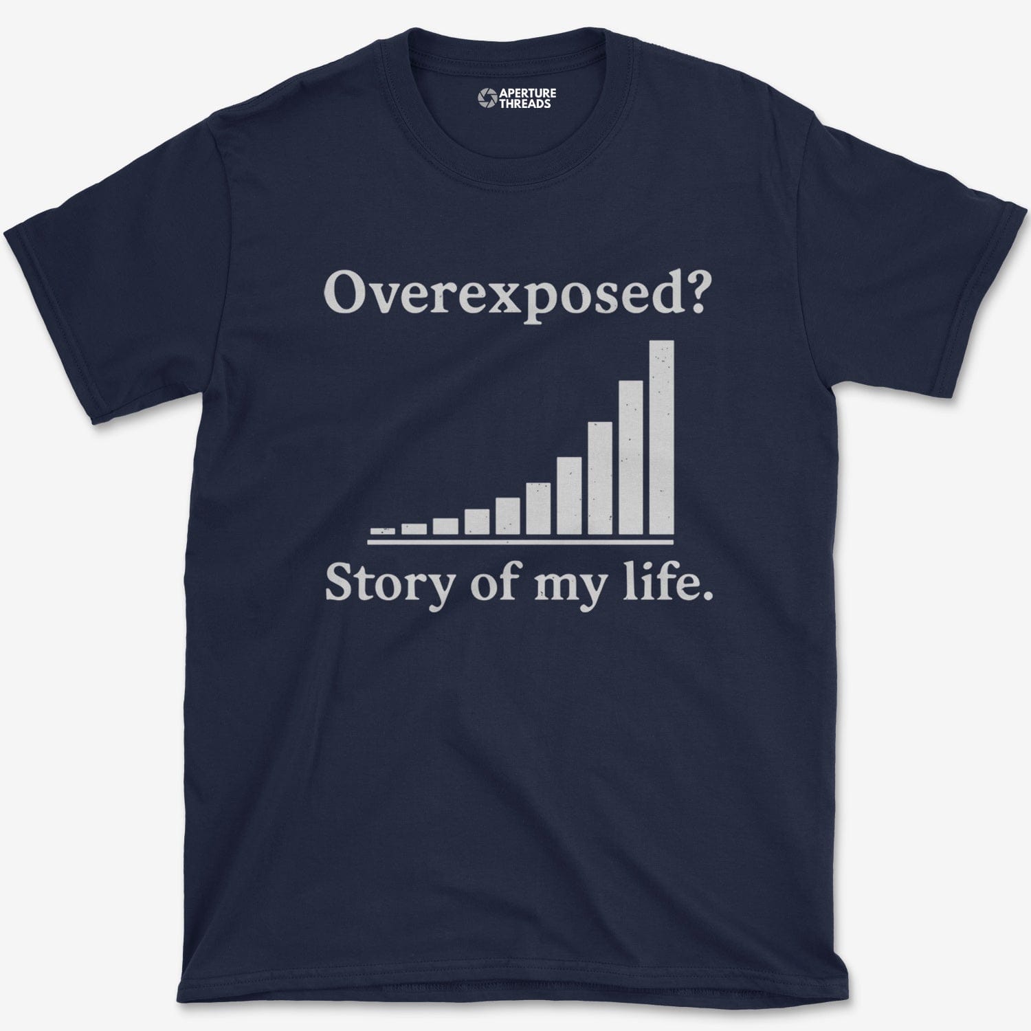 T-Shirt Navy / S Overexposed Histogram T-Shirt