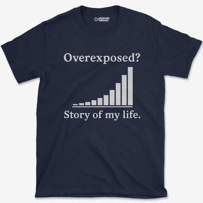 T-Shirt Navy / S Overexposed Histogram T-Shirt