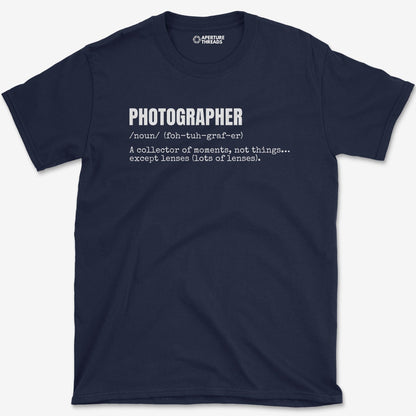 T-Shirt Navy / S Photographer Definition T-Shirt