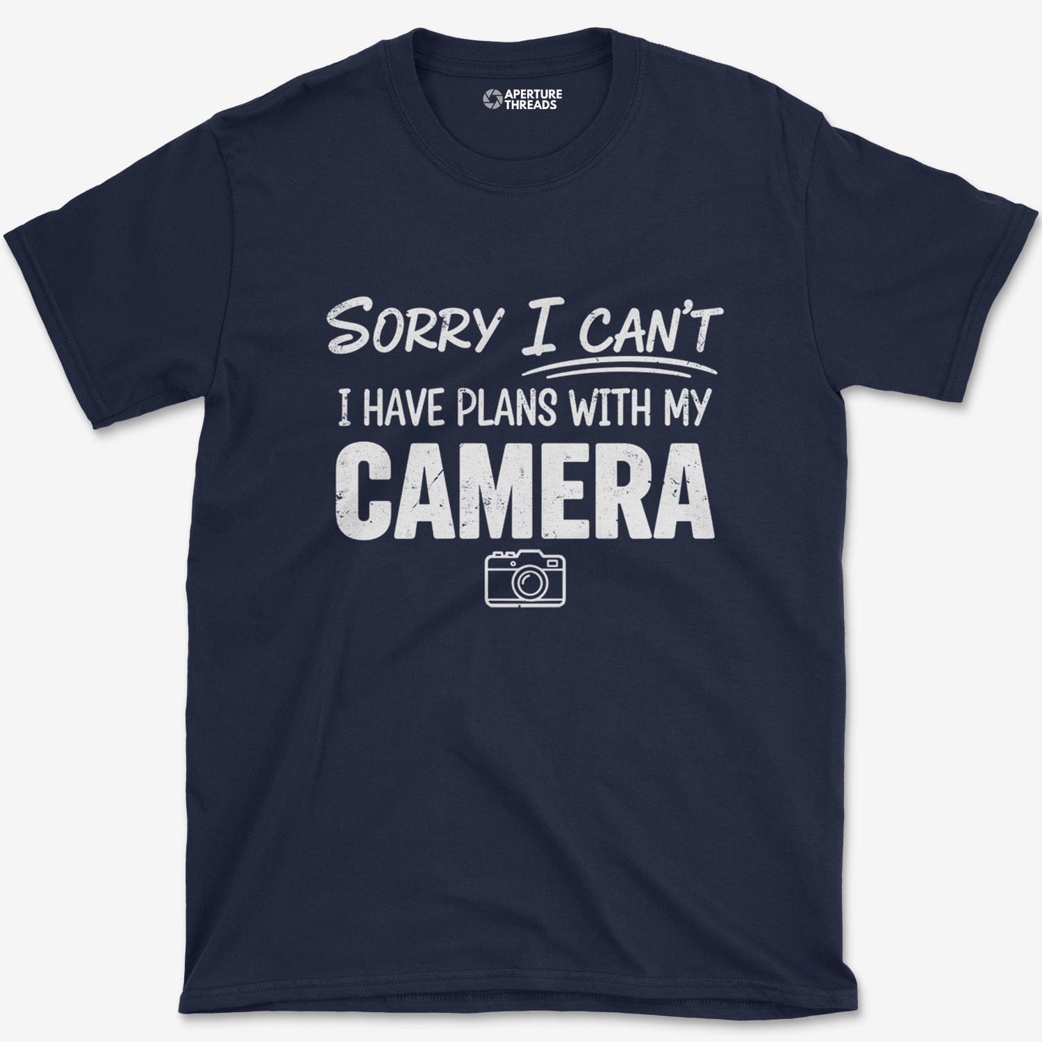 T-Shirt Navy / S Plans With Camera T-Shirt