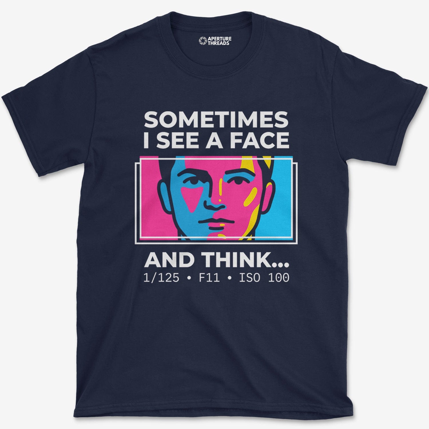T-Shirt Navy / S See A Face T-Shirt