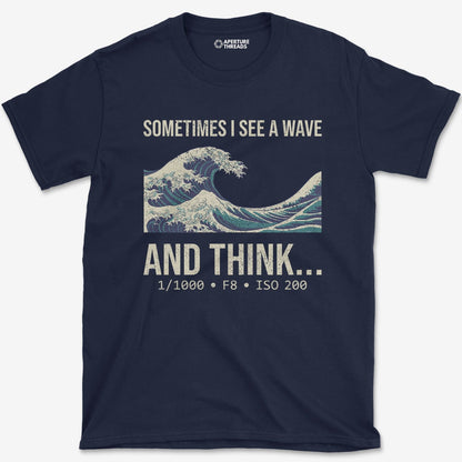 T-Shirt Navy / S See A Wave T-Shirt