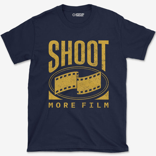 T-Shirt Navy / S Shoot More Film T-Shirt