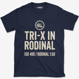 T-Shirt Navy / S Tri-X in Rodinal T-Shirt