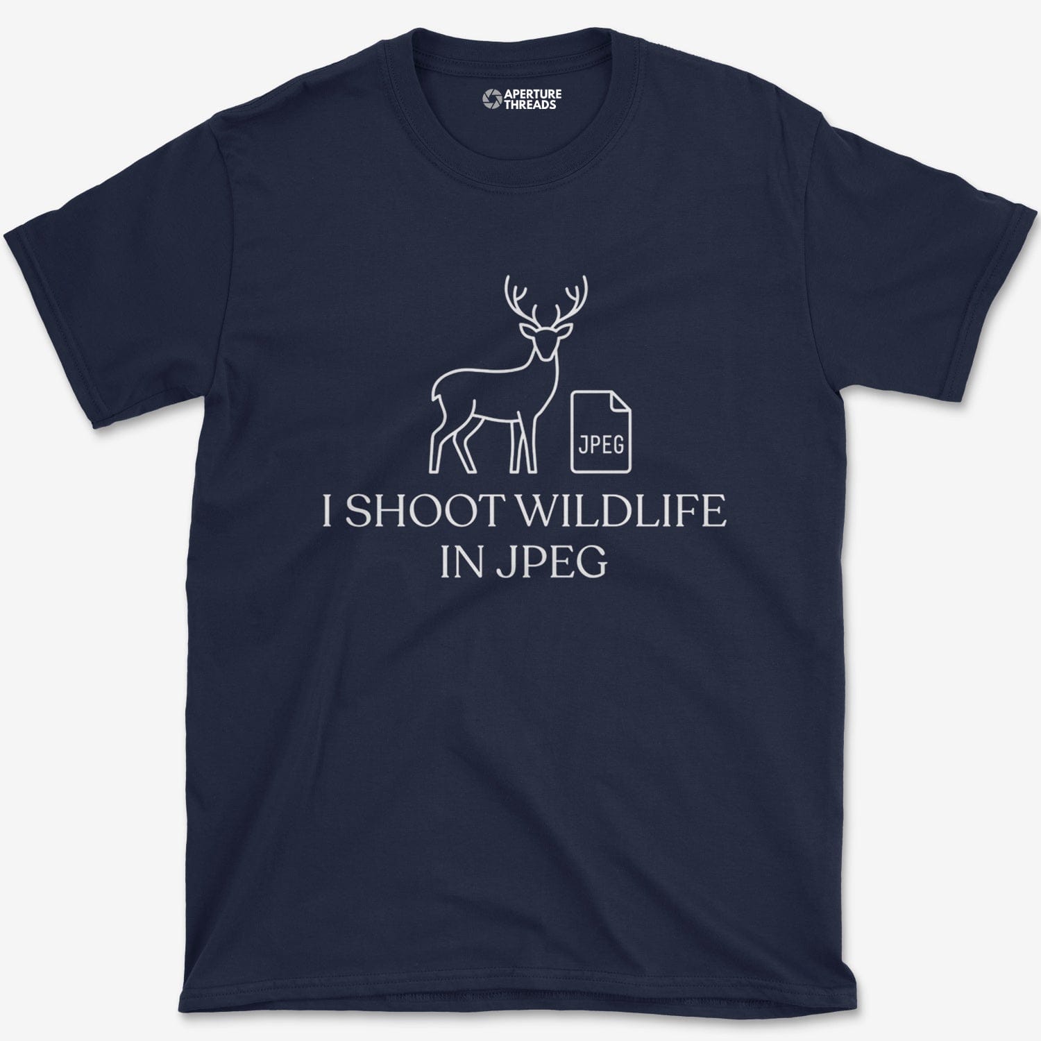 T-Shirt Navy / S Wildlife in JPEG T-Shirt