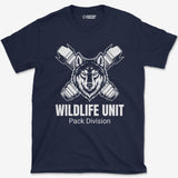 T-Shirt Navy / S Wildlife Unit Wolf T-Shirt