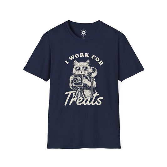 T-Shirt Navy / S Work For Treats T-Shirt