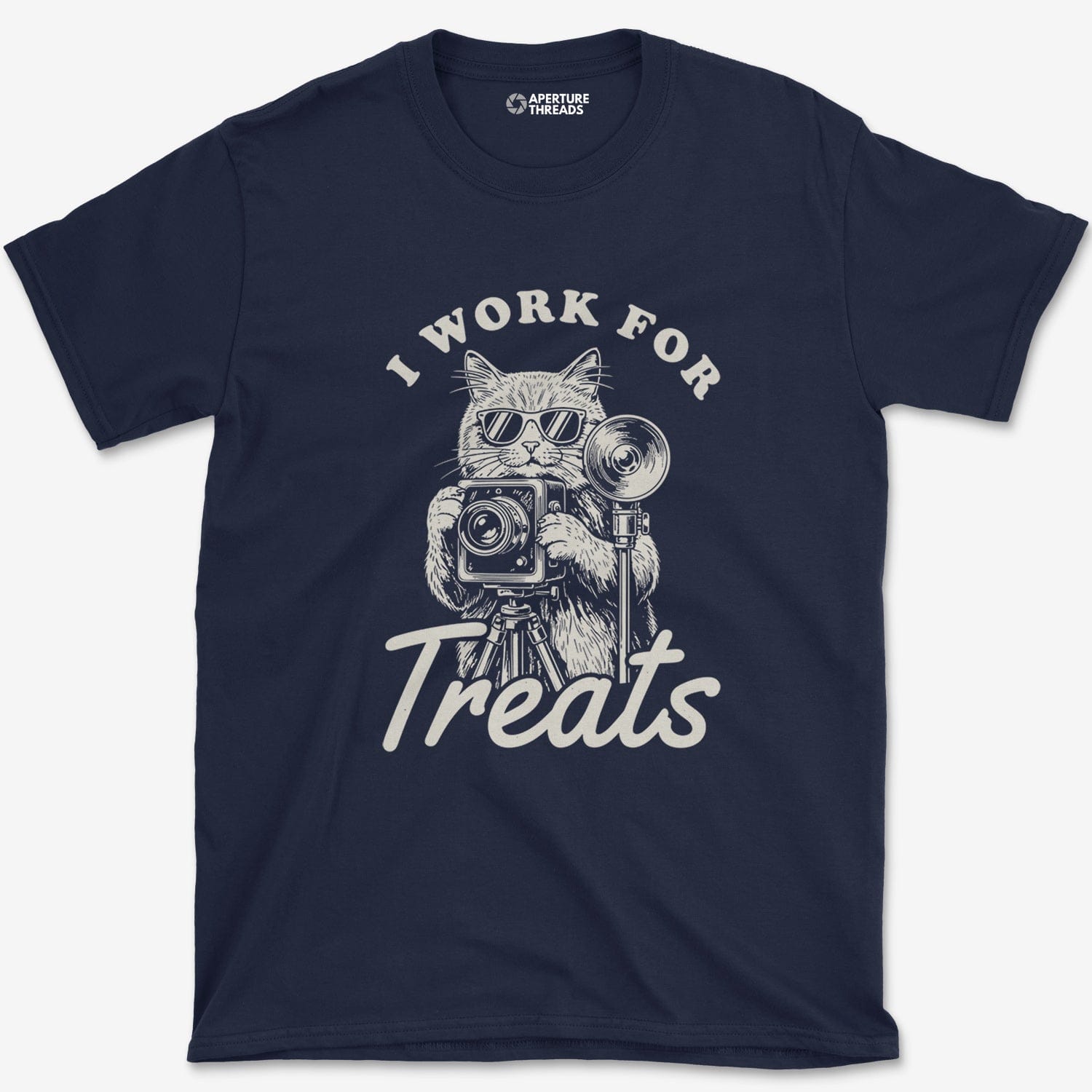 T-Shirt Navy / S Work for Treats T-Shirt