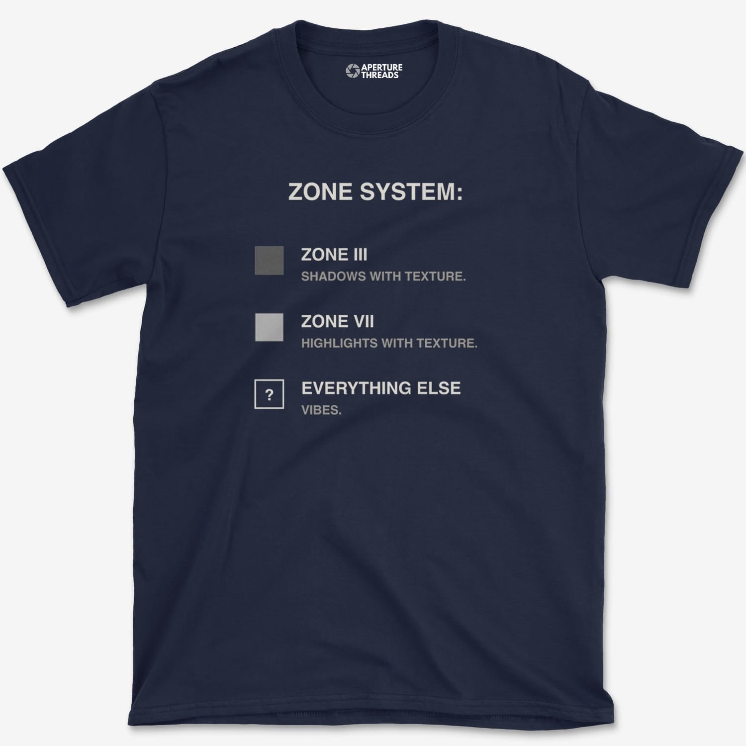 T-Shirt Navy / XS Zones III VII Vibes T-Shirt